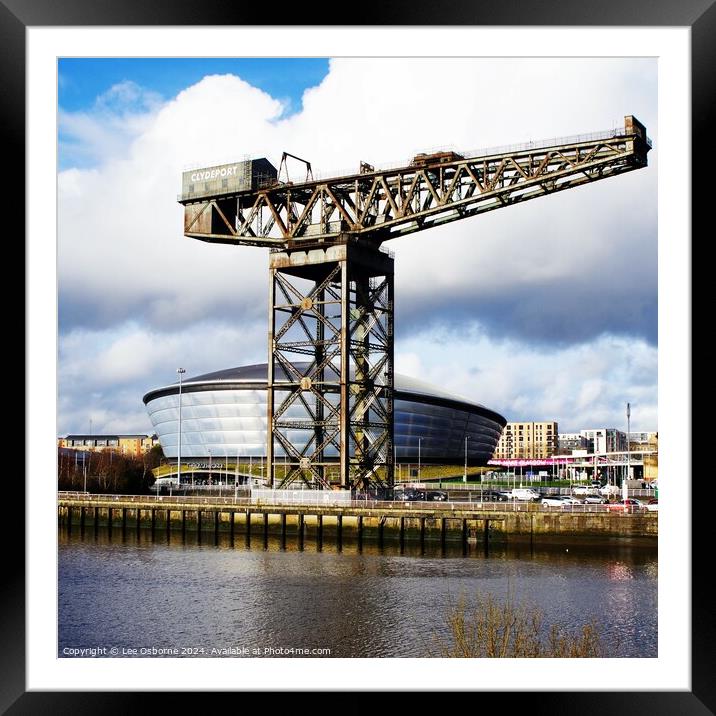 Glasgow - Hydro and Finnieston Crane  Framed Mounted Print by Lee Osborne