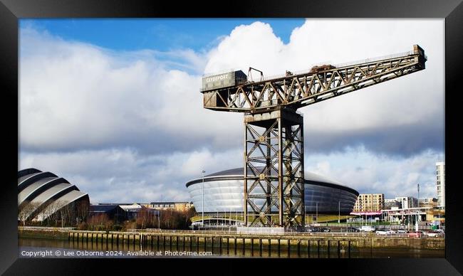 SEC, Hydro and Finnieston Crane, Glasgow Framed Print by Lee Osborne