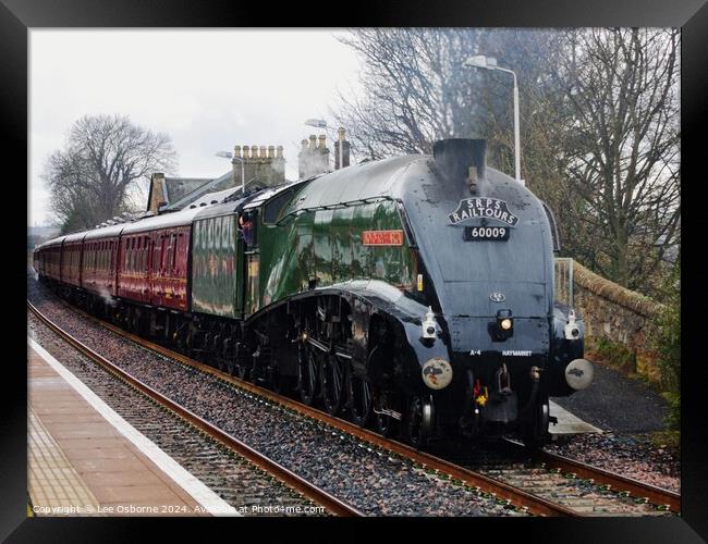 Gresley A4 Steam Locomotive - Union of South Africa Framed Print by Lee Osborne