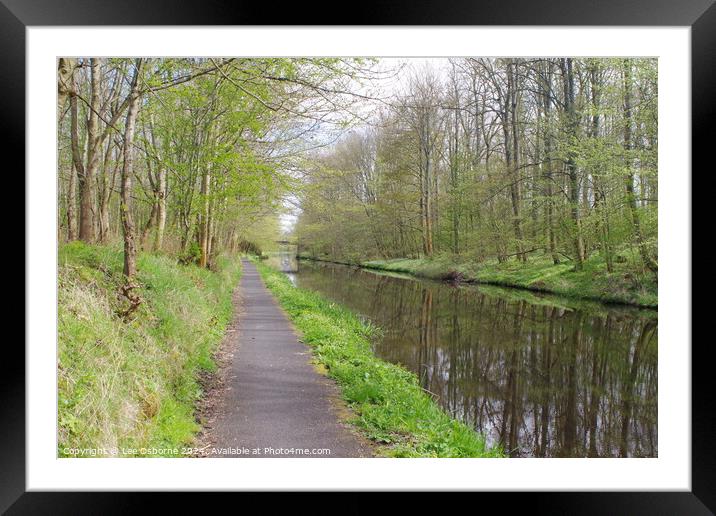 Union Canal, West Lothian 4 Framed Mounted Print by Lee Osborne