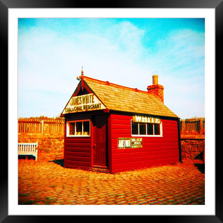 Coal Shed, Beamish Framed Mounted Print by Lee Osborne