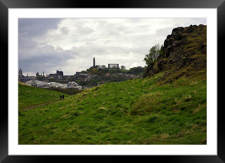 Edinburgh Skyline Framed Mounted Print by Lee Osborne