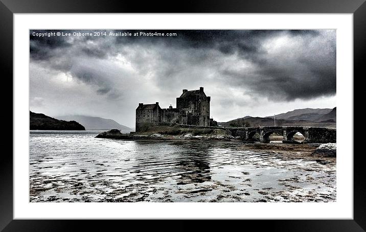  Eilean Donan Castle Framed Mounted Print by Lee Osborne