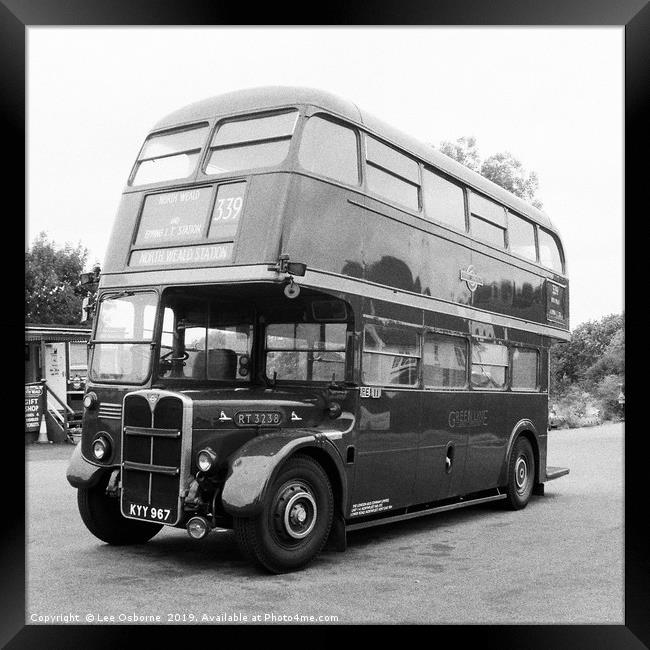 Vintage London Bus, North Weald, Essex  Framed Print by Lee Osborne