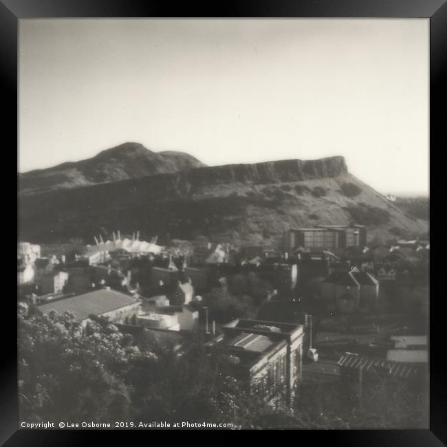 Arthur's Seat from Calton Hill, Edinburgh Framed Print by Lee Osborne