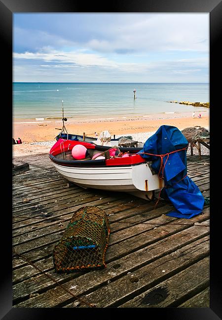 Fishing boat. Framed Print by Lee Daly