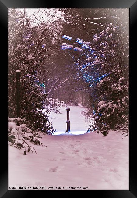 gate way to Narnia Framed Print by Lee Daly