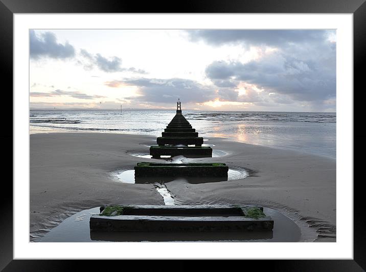 calm Framed Mounted Print by sue davies