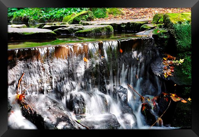 the waterfall Framed Print by sue davies