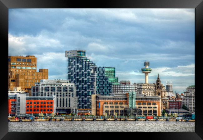  liverpool syline Framed Print by sue davies
