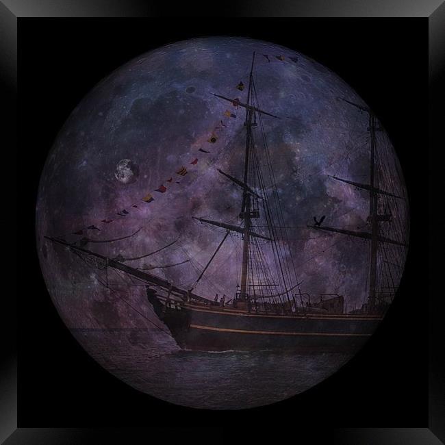 pirate ship Framed Print by sue davies