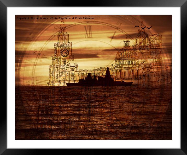 just liverpool Framed Mounted Print by sue davies