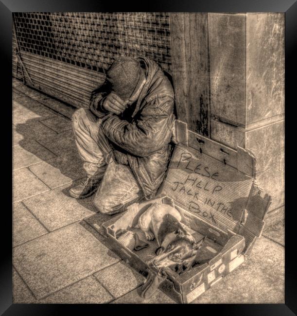 homeless                                Framed Print by sue davies