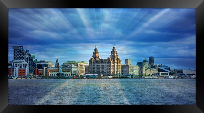 the skyline Framed Print by sue davies