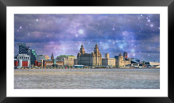 starry sky Framed Mounted Print by sue davies