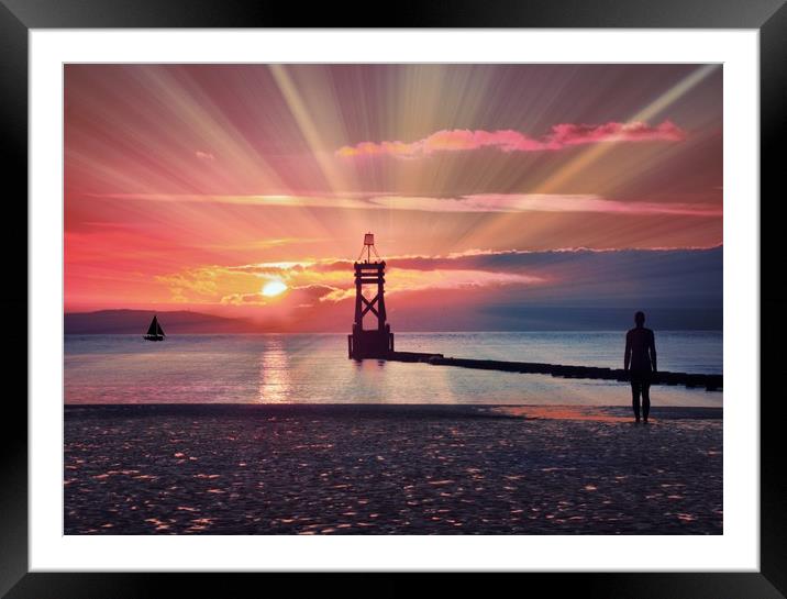 sunrays Framed Mounted Print by sue davies