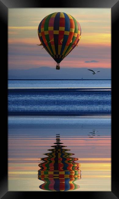 rippled reflections Framed Print by sue davies
