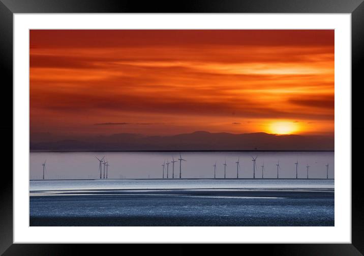 crosby sunset Framed Mounted Print by sue davies