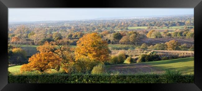 A view in Burwardsley Cheshire Framed Print by sue davies