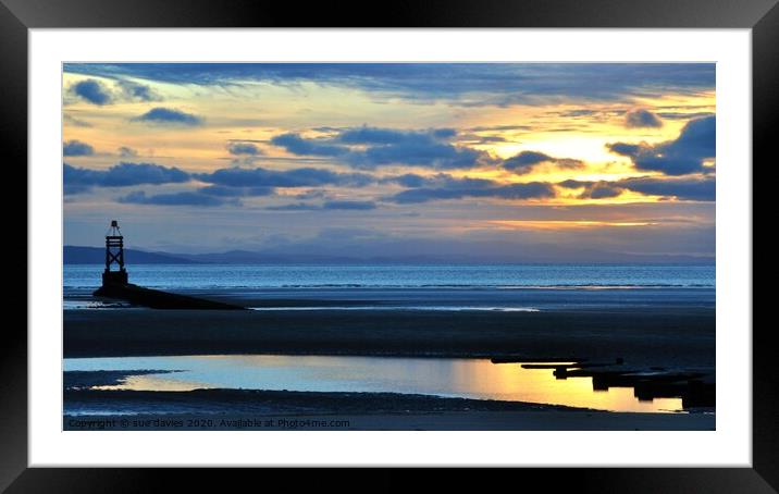 Reflections Framed Mounted Print by sue davies