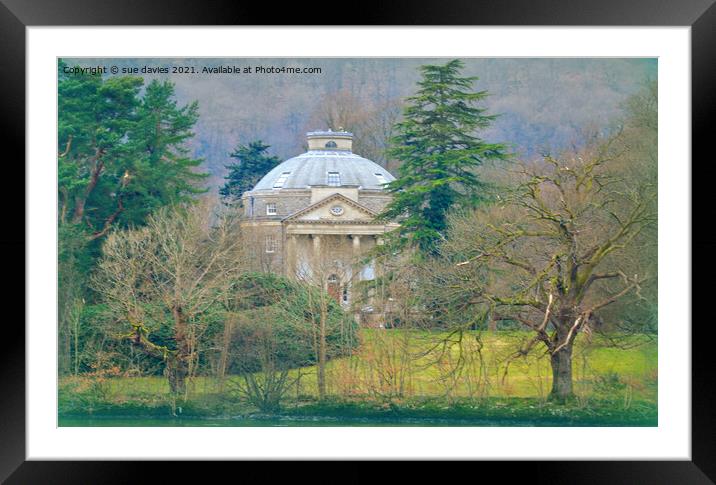 The edge of the lake Framed Mounted Print by sue davies