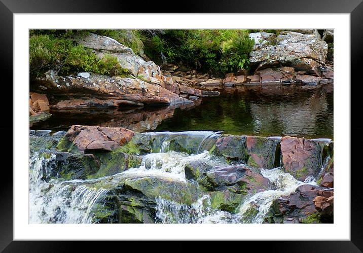 mountain pool Framed Mounted Print by Gail Surplice