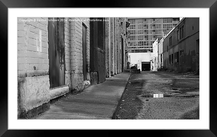  Alley Way Framed Mounted Print by Johnson's Productions