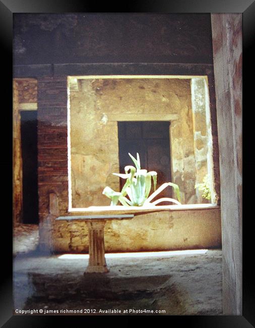 Pompeii Residence Framed Print by james richmond