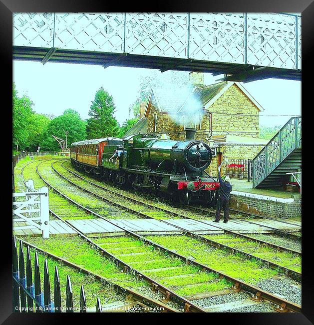 Highley Station Framed Print by james richmond