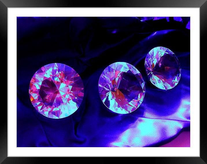 Diamond Trio Framed Mounted Print by james richmond