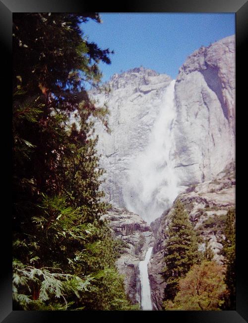 Yosemite Waterfall Framed Print by james richmond