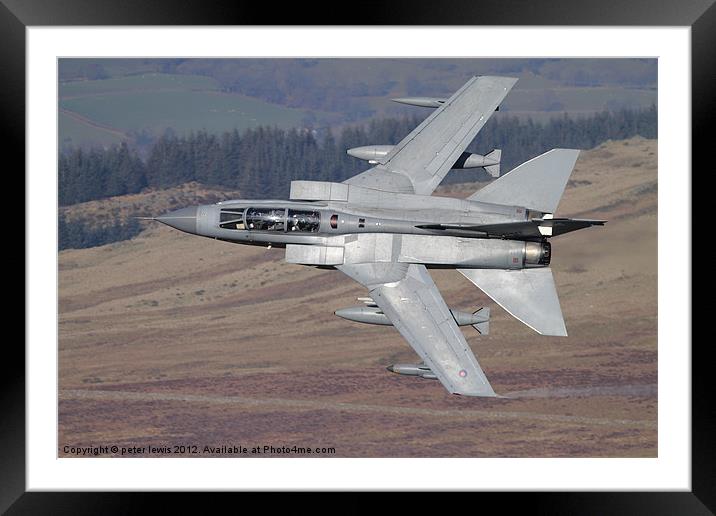 Fighter jet Framed Mounted Print by peter lewis