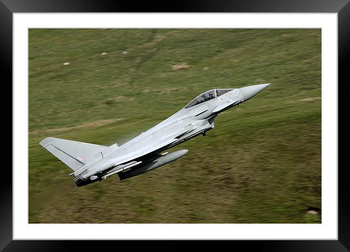 Eurofighter Typhoon Framed Mounted Print by peter lewis