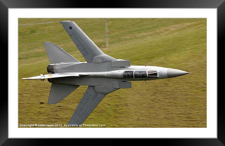 Fighter Jet Framed Mounted Print by peter lewis