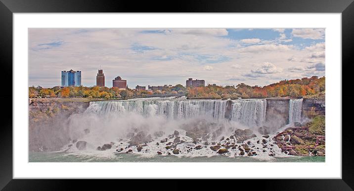 Niagara falls USA Framed Mounted Print by jane dickie