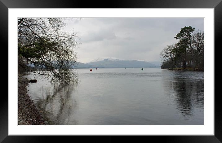 Balloch Framed Mounted Print by jane dickie
