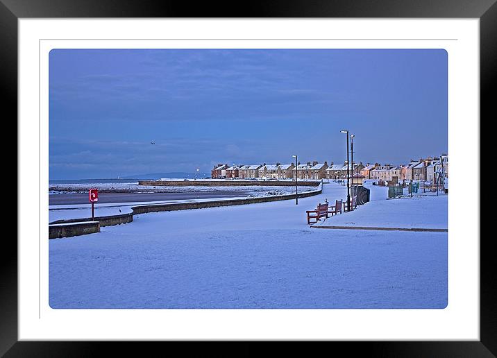 early morning on the prom Framed Mounted Print by jane dickie