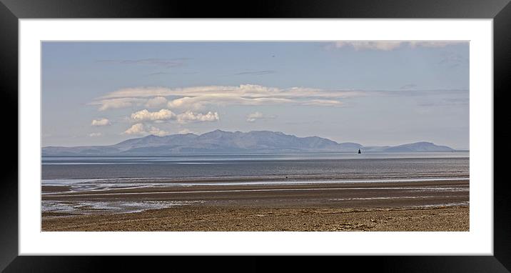 clouds over Arran Framed Mounted Print by jane dickie