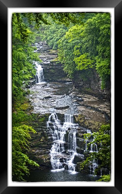 Falls of Clyde Framed Print by jane dickie