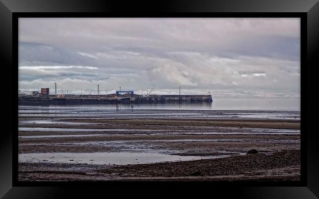 Troon harbour Framed Print by jane dickie