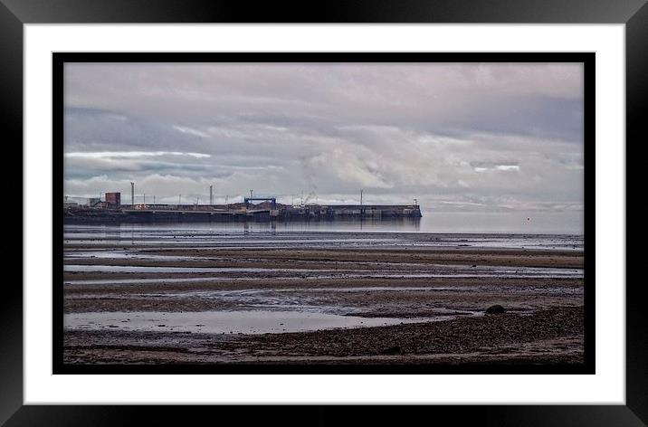 Troon harbour Framed Mounted Print by jane dickie