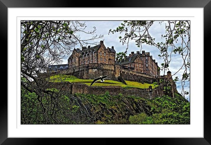 Edinburgh castle Framed Mounted Print by jane dickie