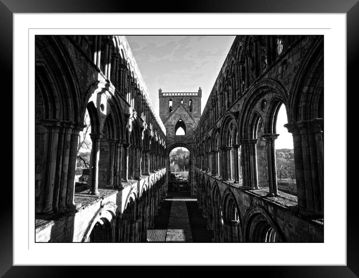 Jedburgh Abbey Framed Mounted Print by jane dickie