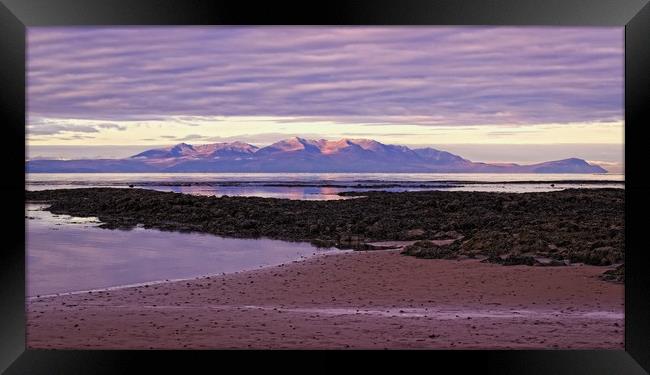 Early morning Arran Framed Print by jane dickie