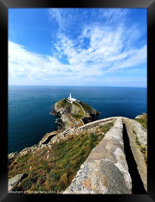 Steps to South Stack Beacon Framed Print by Graham Parry