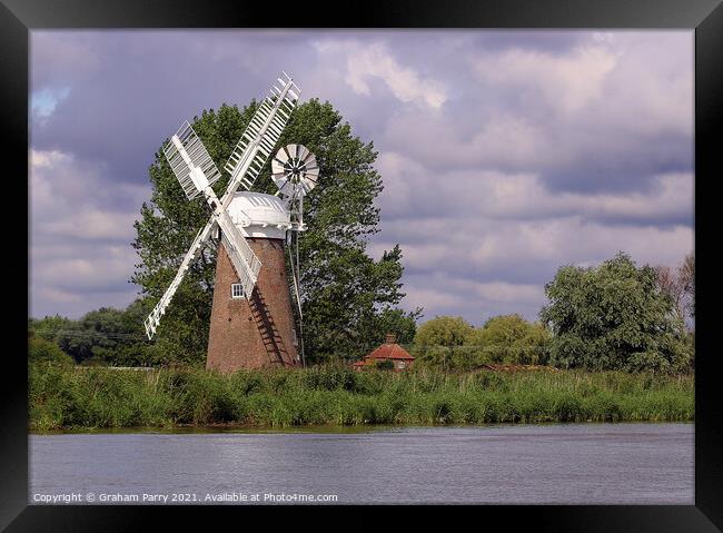 Windmill Echoes of Past Generations Framed Print by Graham Parry