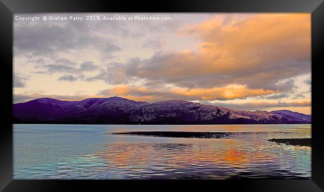 Whispers of Loch Linnie Dusk Framed Print by Graham Parry