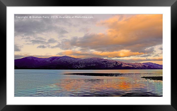 Whispers of Loch Linnie Dusk Framed Mounted Print by Graham Parry