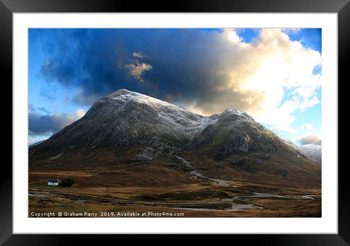 Enthralling Glen Coe Vista Framed Mounted Print by Graham Parry