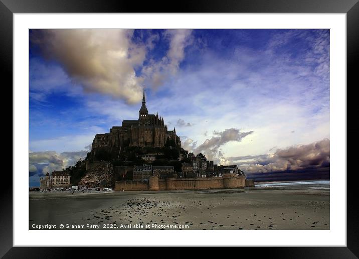 Normandy's Enigmatic Tidal Island Framed Mounted Print by Graham Parry
